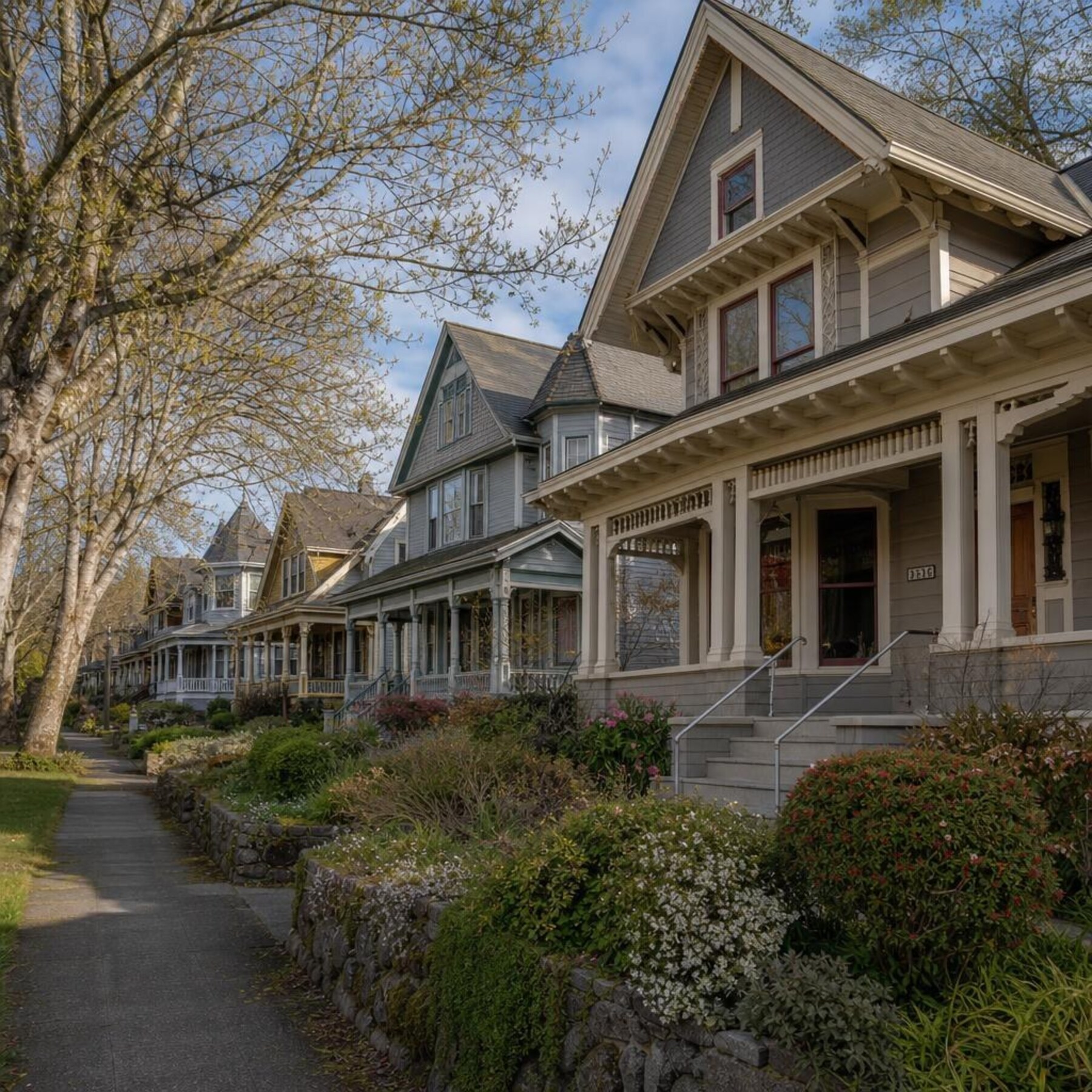 Historic Tacoma Washington Victorian and craftsman neighbourhood